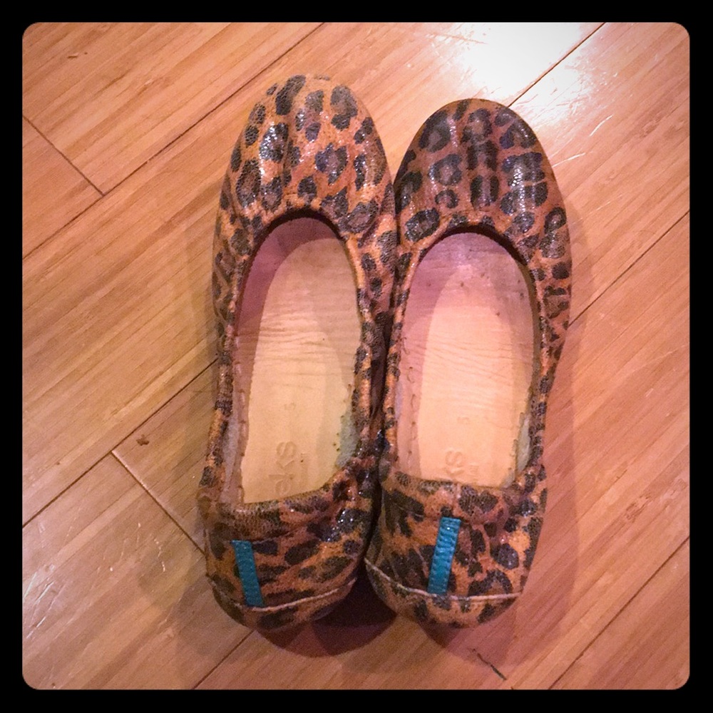 Tieks Leopard Print Ballet Flats, women’s size 5